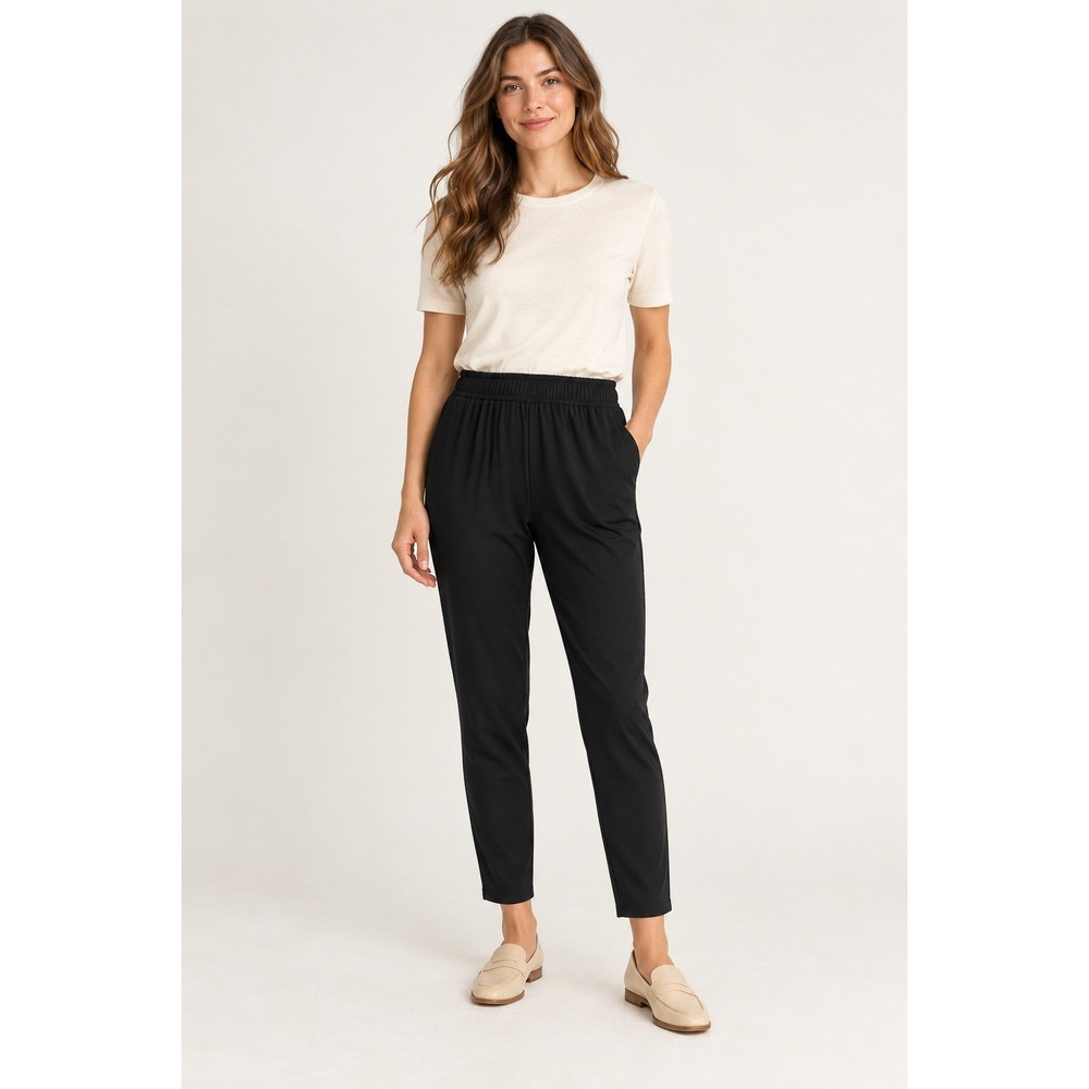 Zyia Active Women Black Joggers Size M Elastic Waist Athletic Pants Pockets